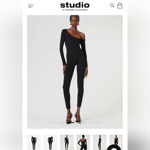 NWT Brandon Blackwood Studio black bodysuit size XL